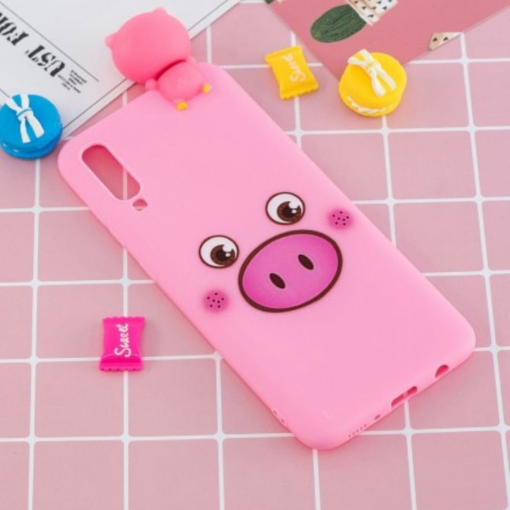 Hoesje voor Samsung Galaxy A70 Apolon Het Varken 3d