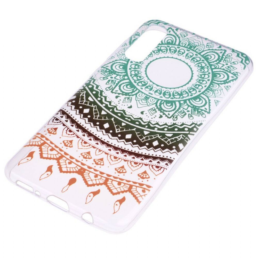 Telefoonhoesje voor Samsung Galaxy A70 Vintage Gekleurde Mandala Naadloos