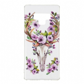 Hoesje voor Samsung Galaxy Note 9 Fluorescerende Bloem Eland