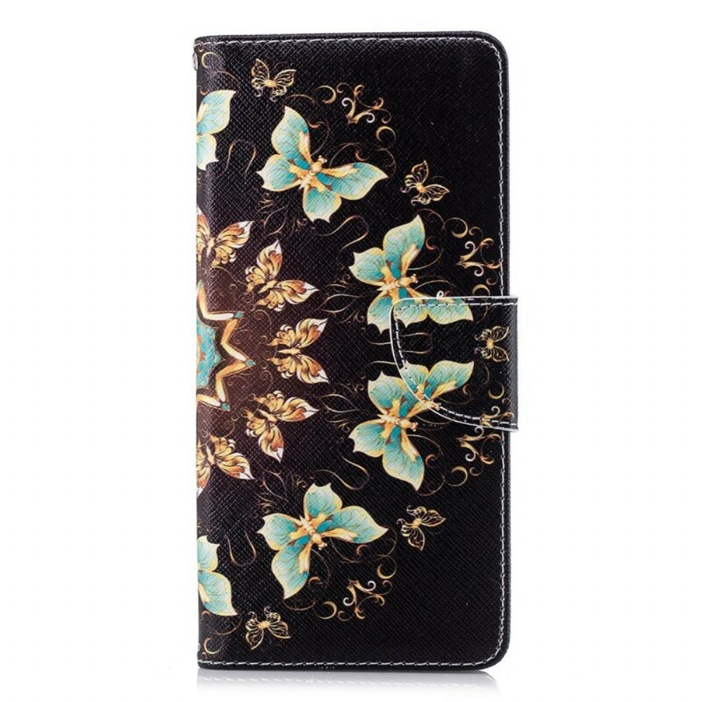 Leren Hoesje voor Samsung Galaxy Note 9 Vlindermandala