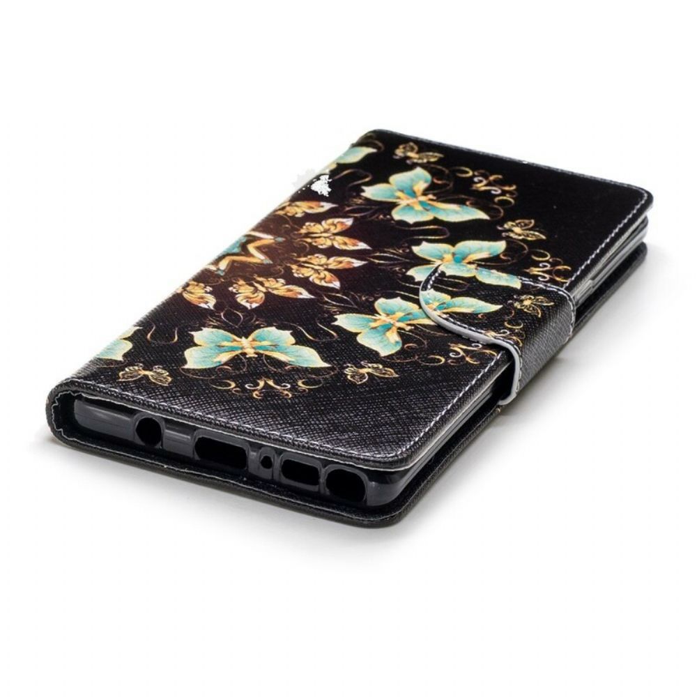 Leren Hoesje voor Samsung Galaxy Note 9 Vlindermandala