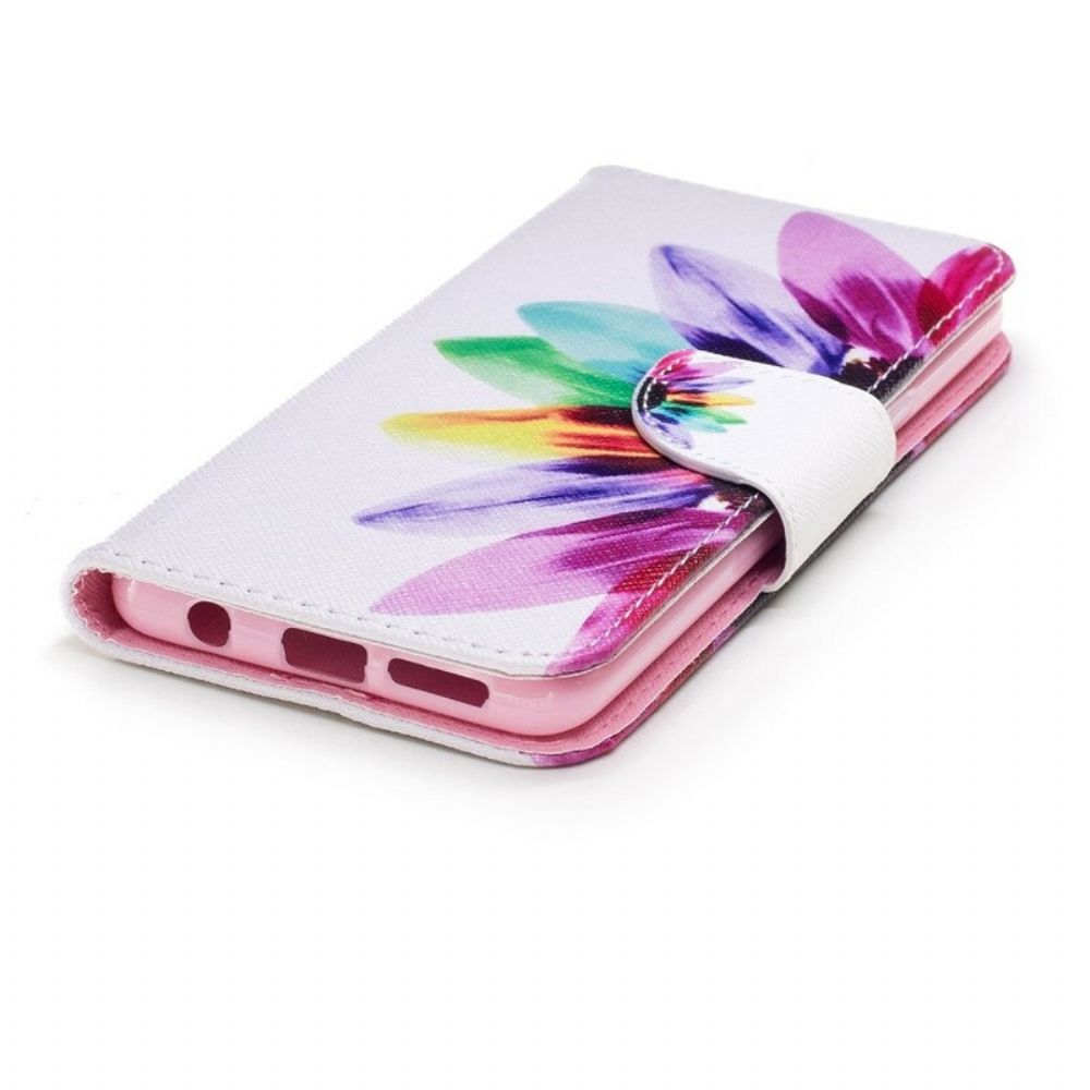 Folio-hoesje voor Samsung Galaxy S9 Aquarel Bloem