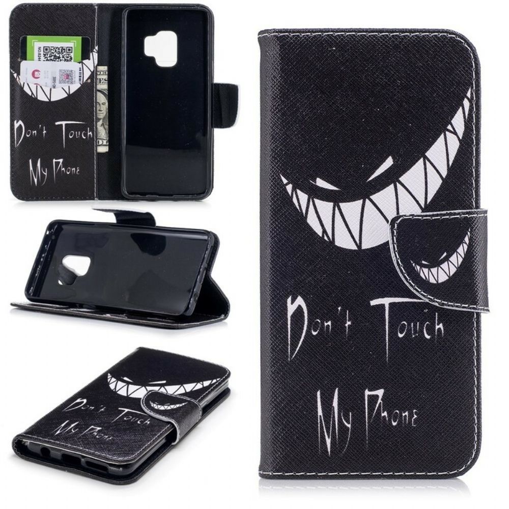 Folio-hoesje voor Samsung Galaxy S9 Duivelstelefoon