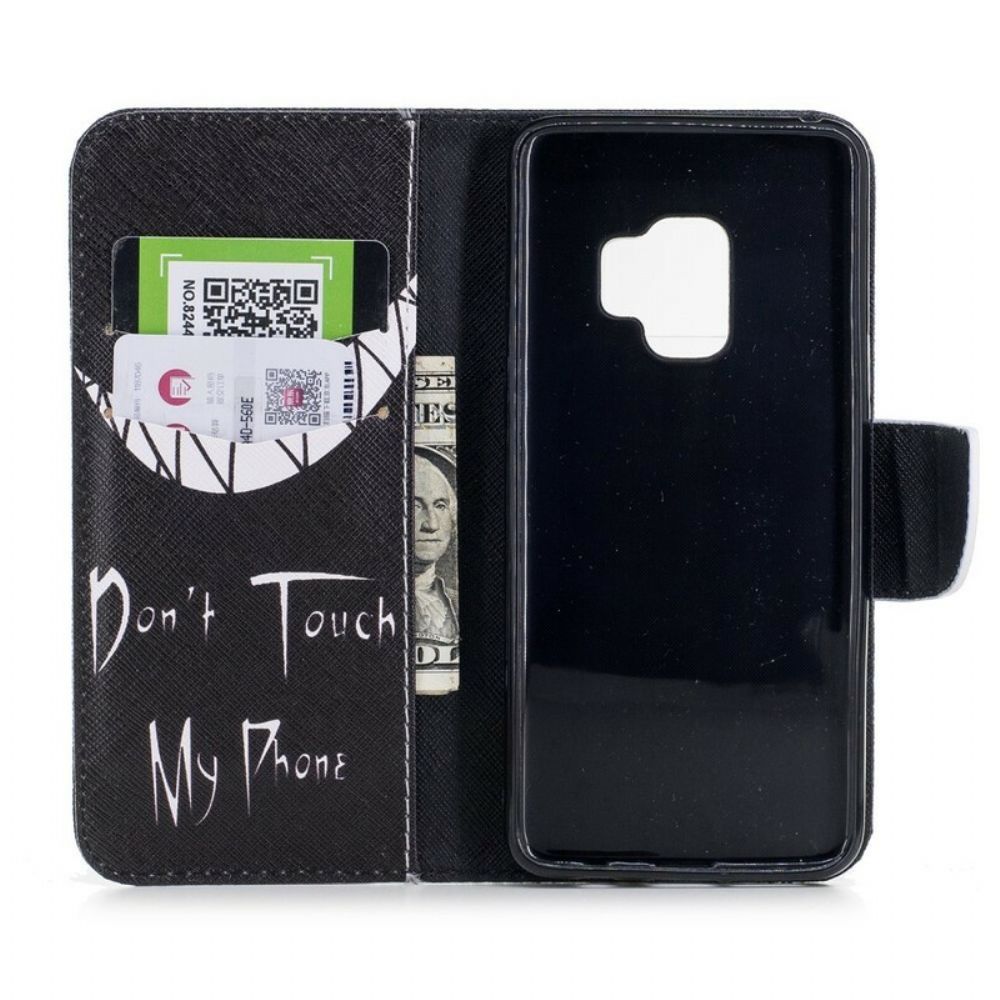 Folio-hoesje voor Samsung Galaxy S9 Duivelstelefoon