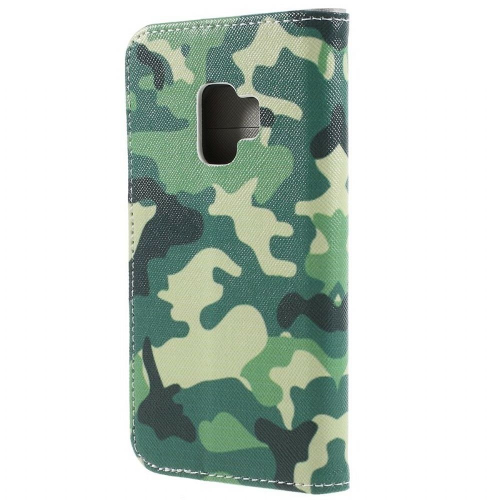 Folio-hoesje voor Samsung Galaxy S9 Militaire Camouflage
