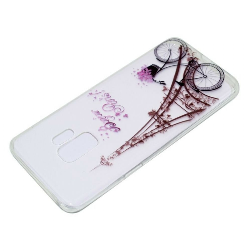 Hoesje voor Samsung Galaxy S9 Transparante Bonjour Parijs