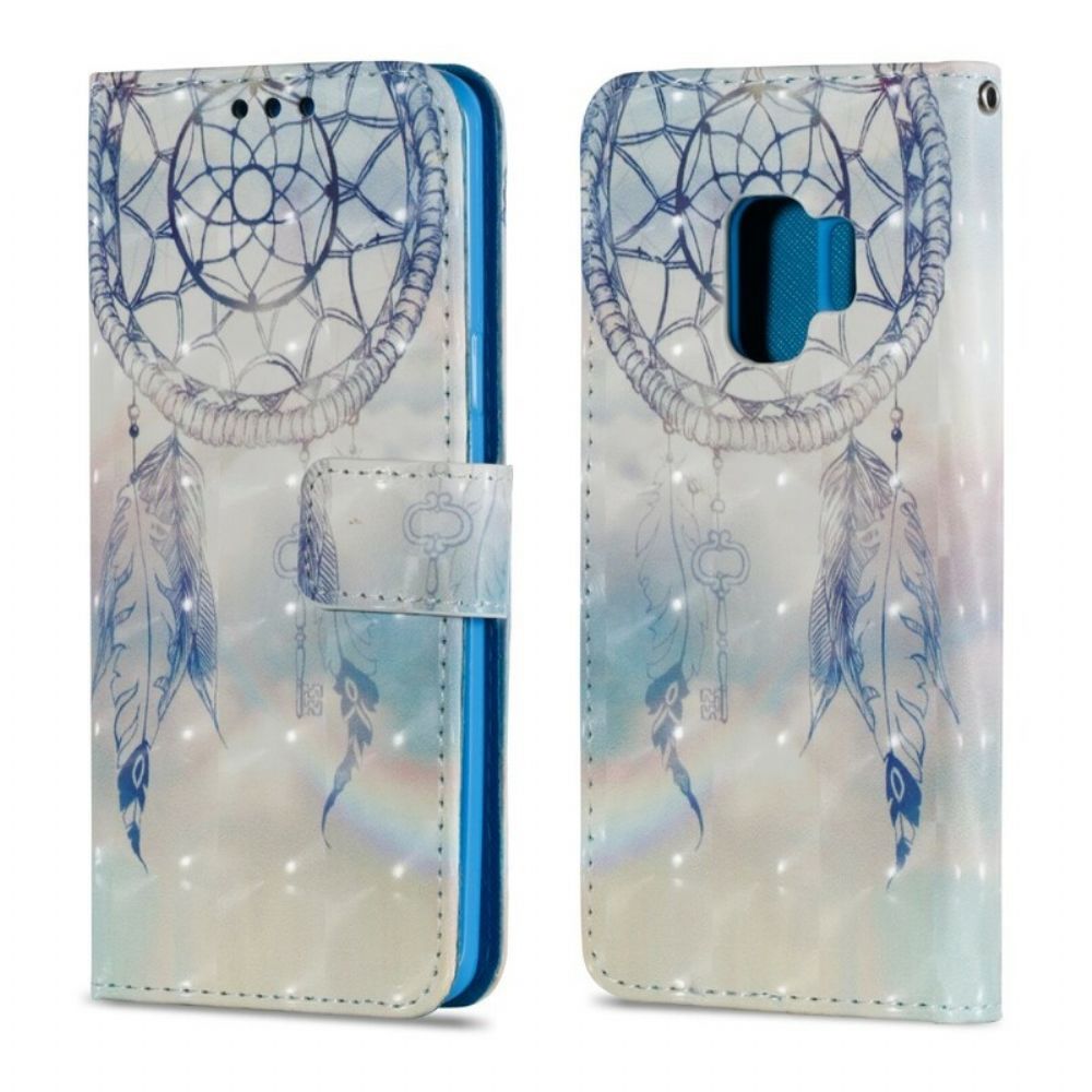 Leren Hoesje voor Samsung Galaxy S9 Aquarel Dromenvanger