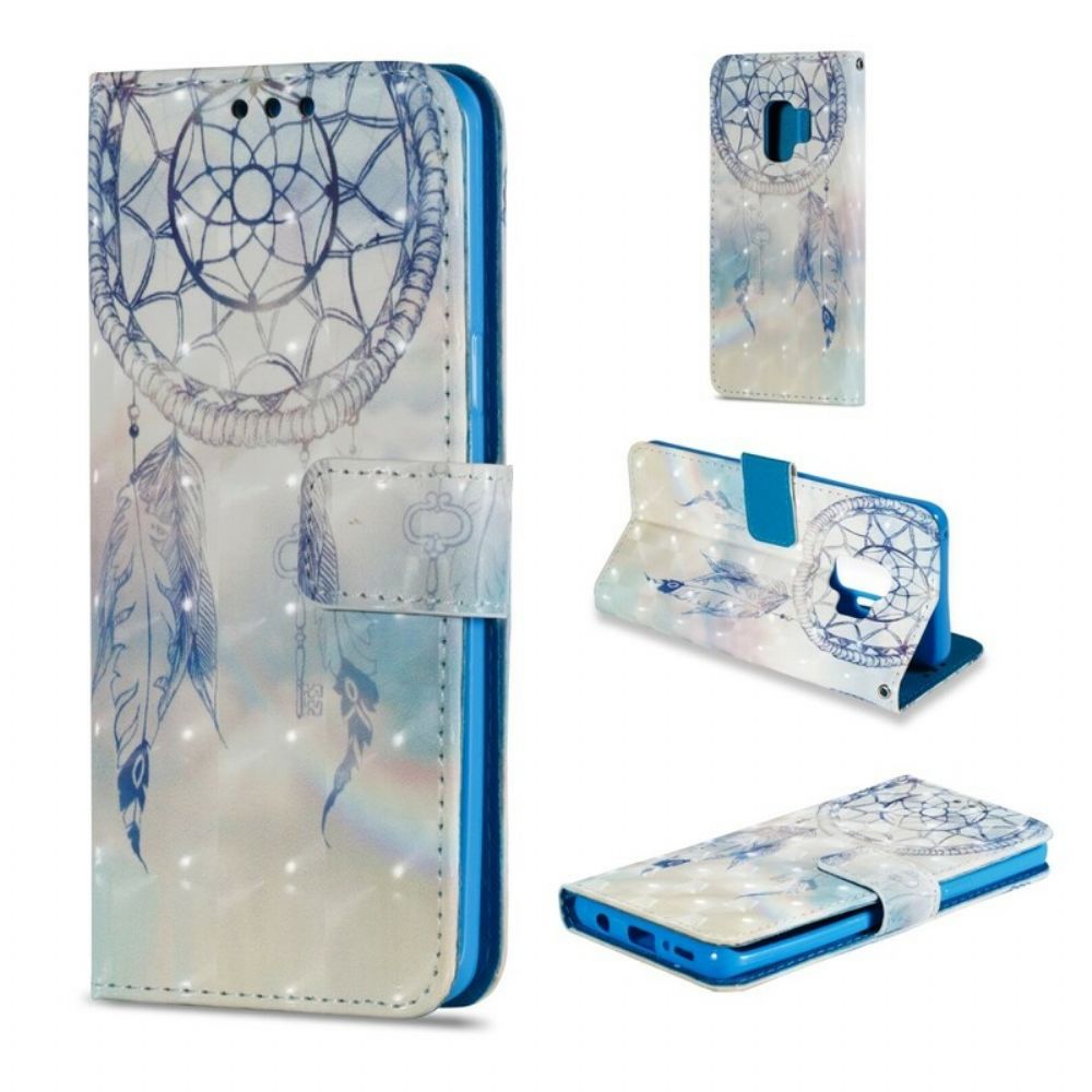 Leren Hoesje voor Samsung Galaxy S9 Aquarel Dromenvanger