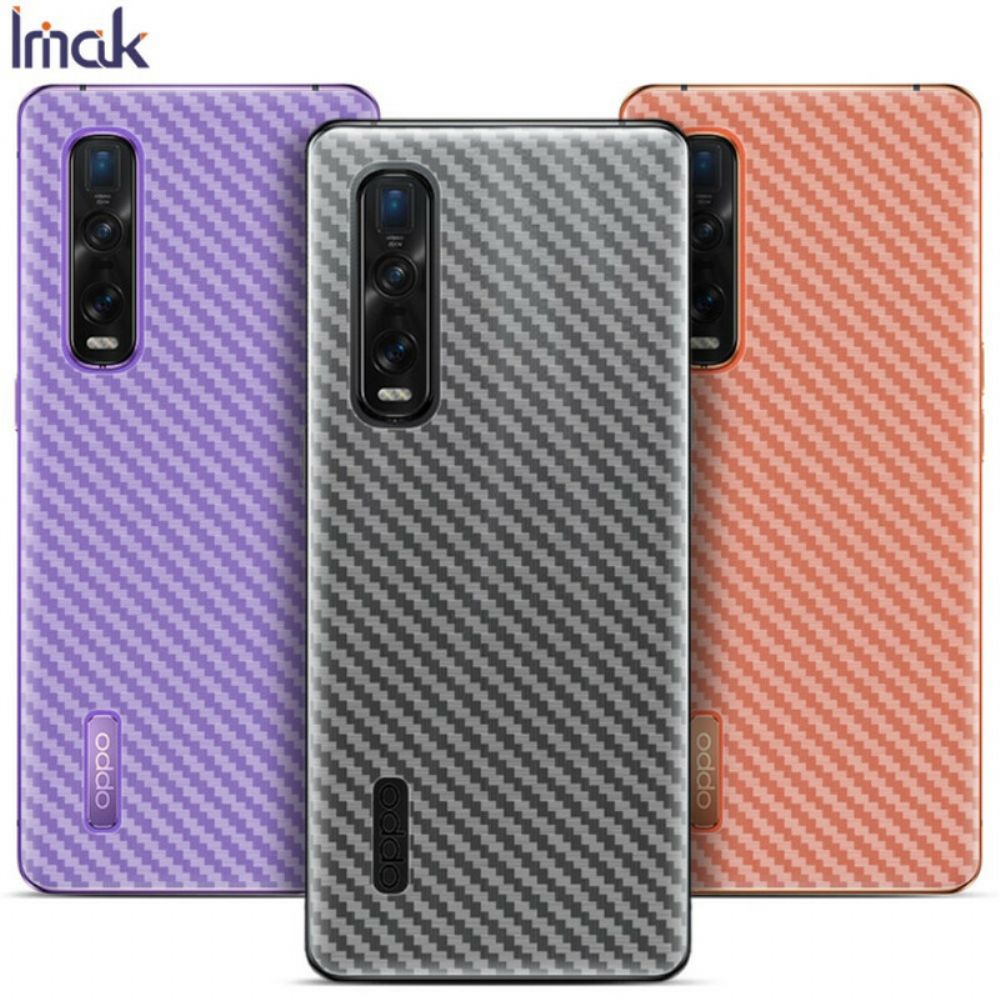 Achterste Beschermfolie Voor Oppo Find X2 Pro Carbon Imak