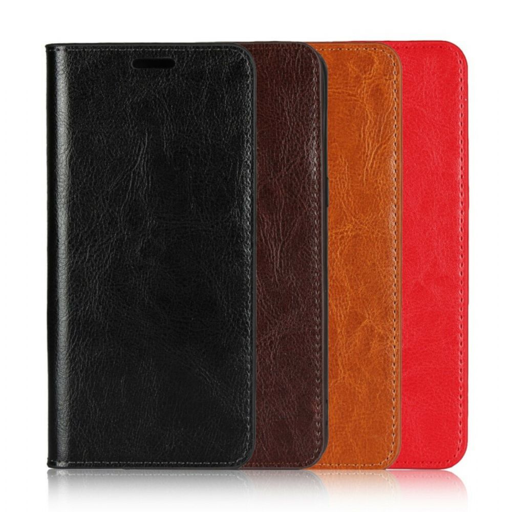 Bescherming Hoesje voor Oppo Find X2 Pro Folio-hoesje Echt Leer