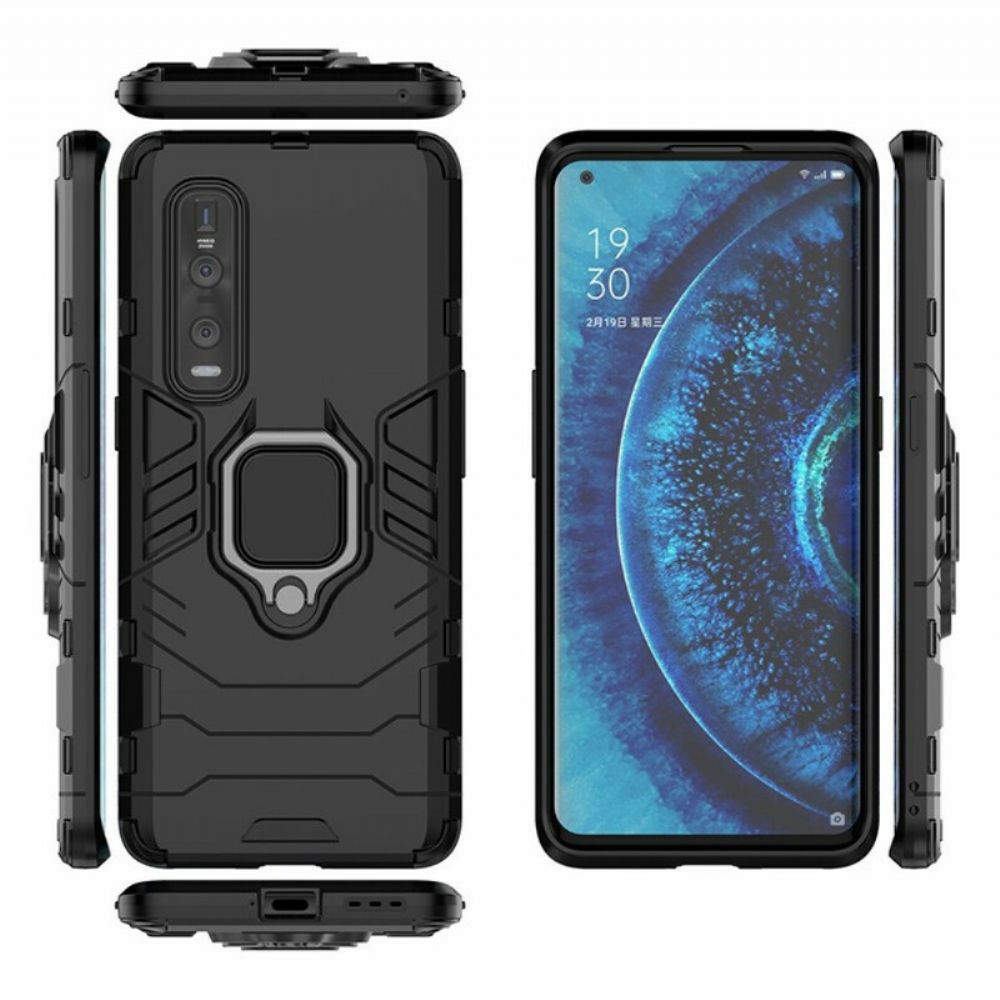 Hoesje voor Oppo Find X2 Pro Resistente Ring