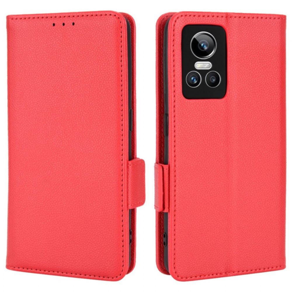 Bescherming Hoesje voor Realme GT Neo 3 Folio-hoesje Antislip Imitatieleer