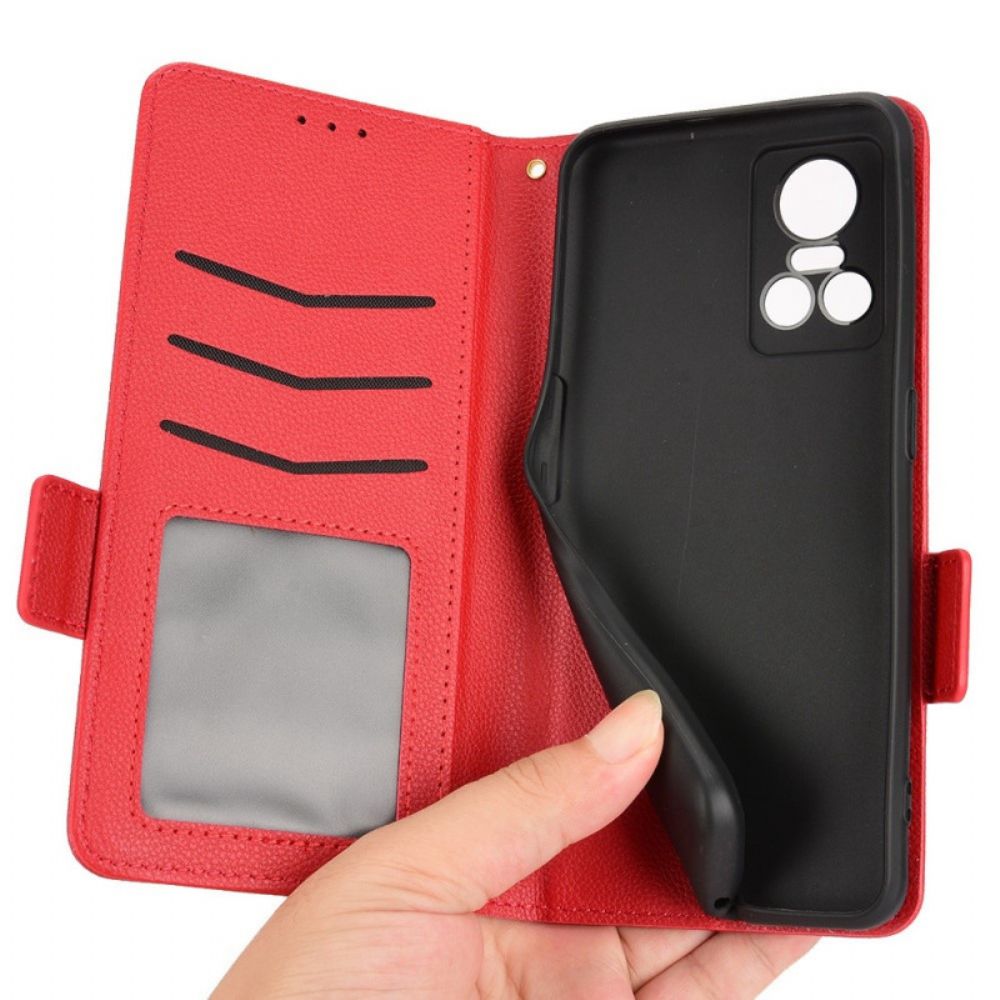 Bescherming Hoesje voor Realme GT Neo 3 Folio-hoesje Antislip Imitatieleer