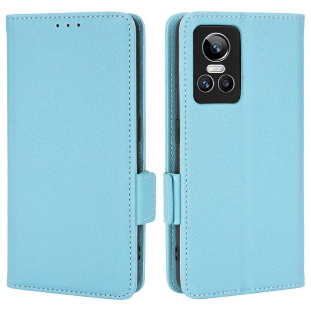 Bescherming Hoesje voor Realme GT Neo 3 Folio-hoesje Antislip Imitatieleer