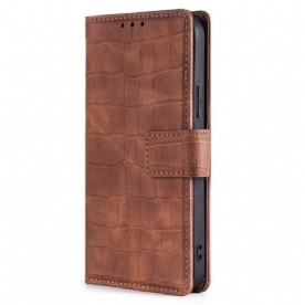 Leren Hoesje voor Realme GT Neo 3 Krokodil Textuur