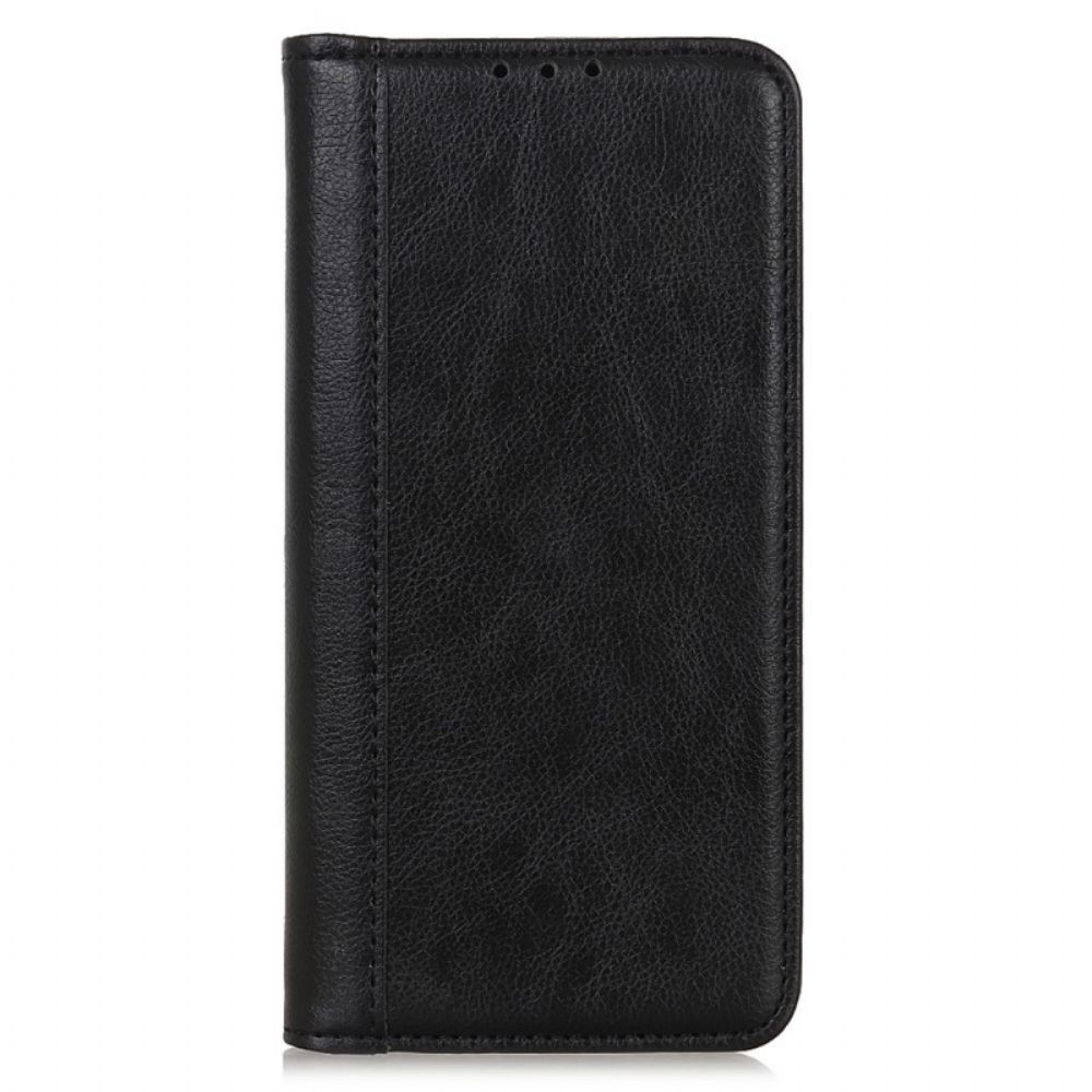 Bescherming Hoesje voor Samsung Galaxy A03 Core Folio-hoesje Elegance Split Litchi Leer