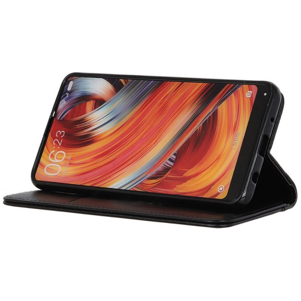 Bescherming Hoesje voor Samsung Galaxy A03 Core Folio-hoesje Elegance Split Litchi Leer