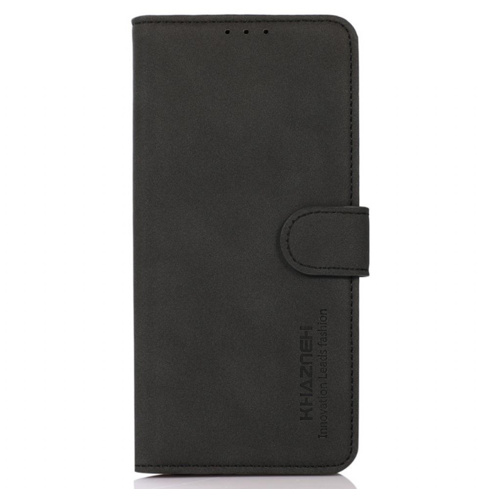 Folio-hoesje voor Samsung Galaxy A03 Core Leren Effect Textuur Khazneh