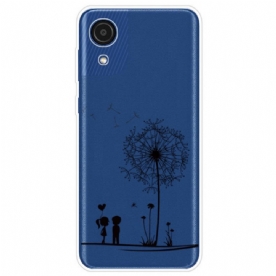 Hoesje voor Samsung Galaxy A03 Core Paardebloem Liefde