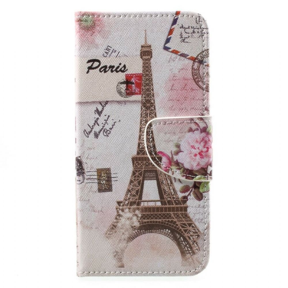 Folio-hoesje voor Honor 9 Retro Eiffeltoren
