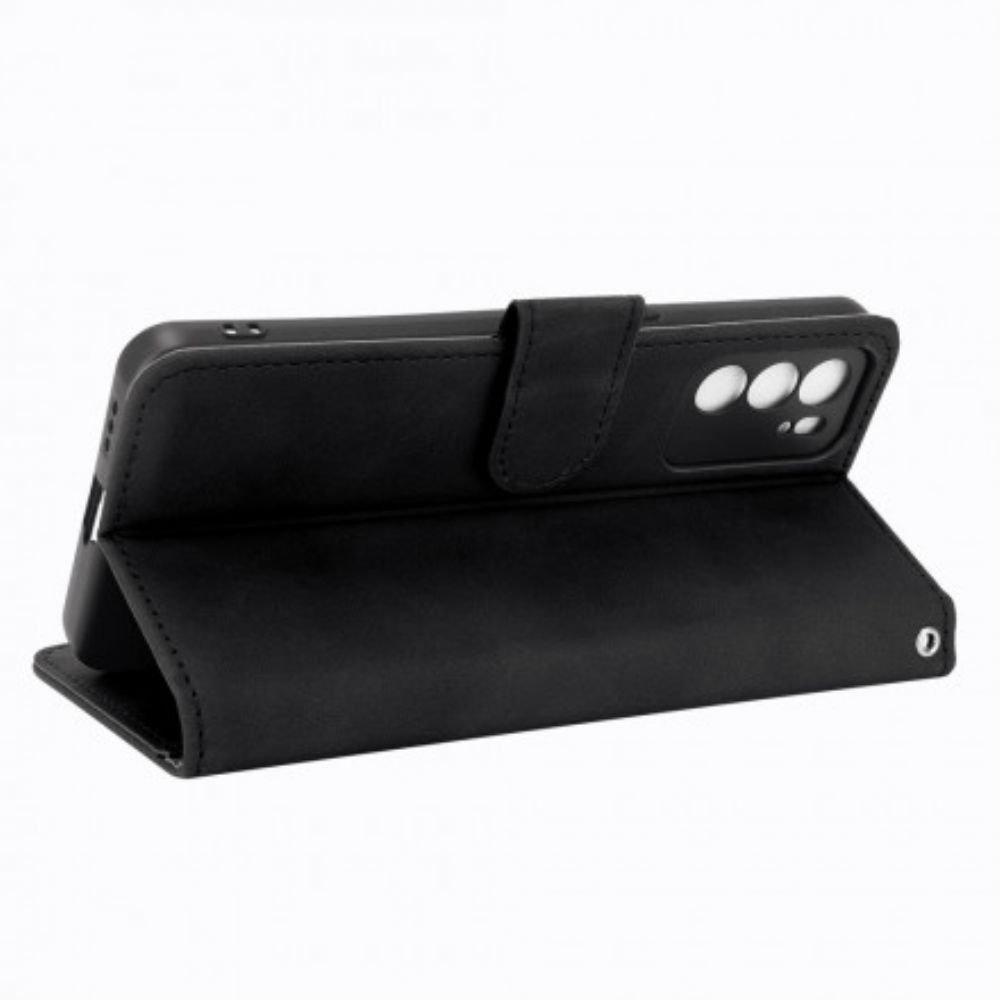 Leren Hoesje voor Oppo Reno 6 5G Skin-touch