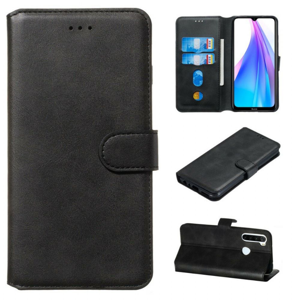Flip Case voor Xiaomi Redmi Note 8T Effen Kleur Serie
