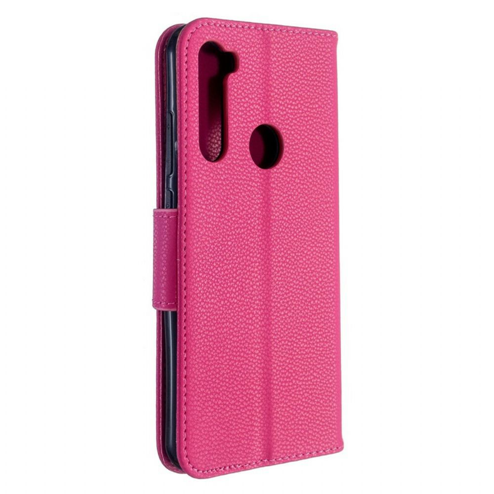 Folio-hoesje voor Xiaomi Redmi Note 8T Flip Case Litchi Flap Schuin