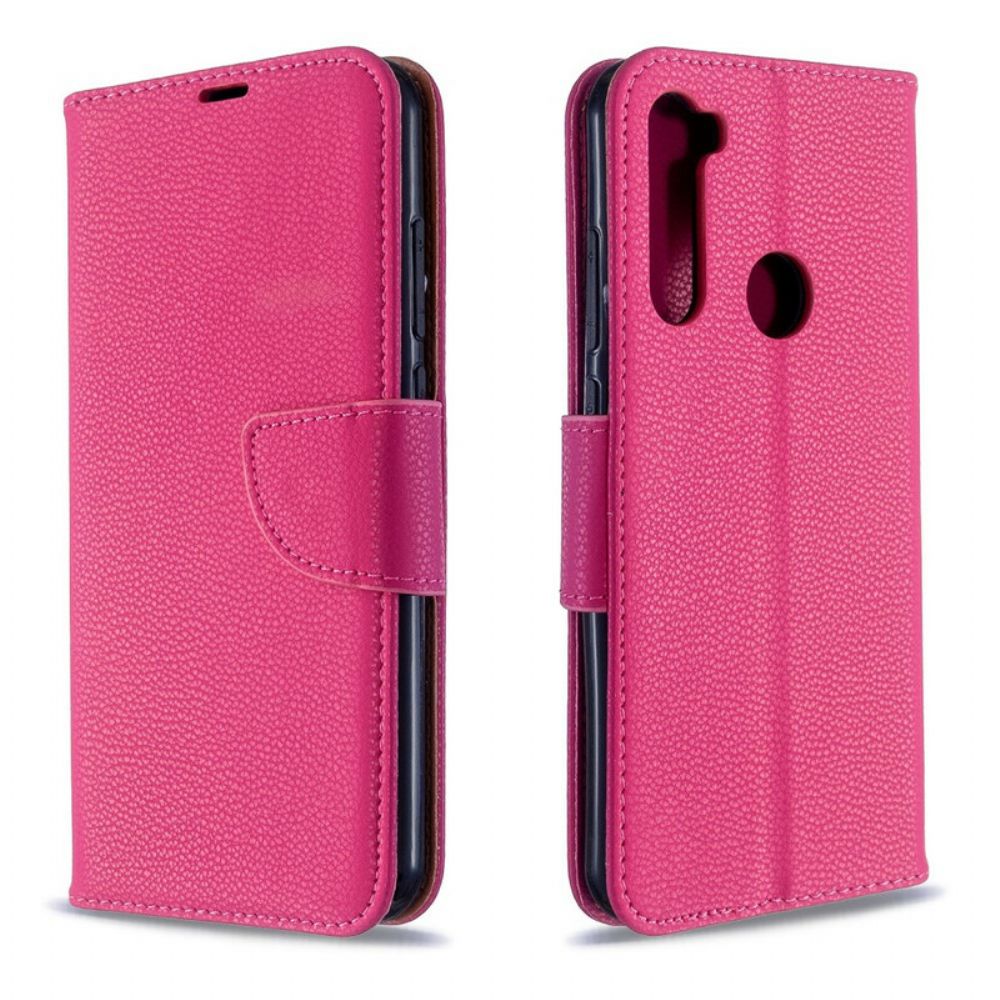 Folio-hoesje voor Xiaomi Redmi Note 8T Flip Case Litchi Flap Schuin