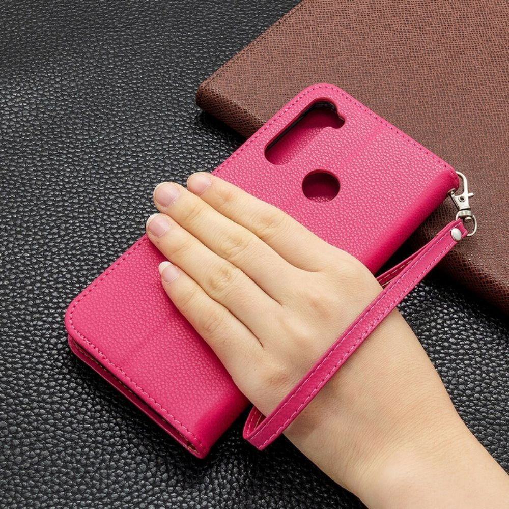 Folio-hoesje voor Xiaomi Redmi Note 8T Flip Case Litchi Flap Schuin