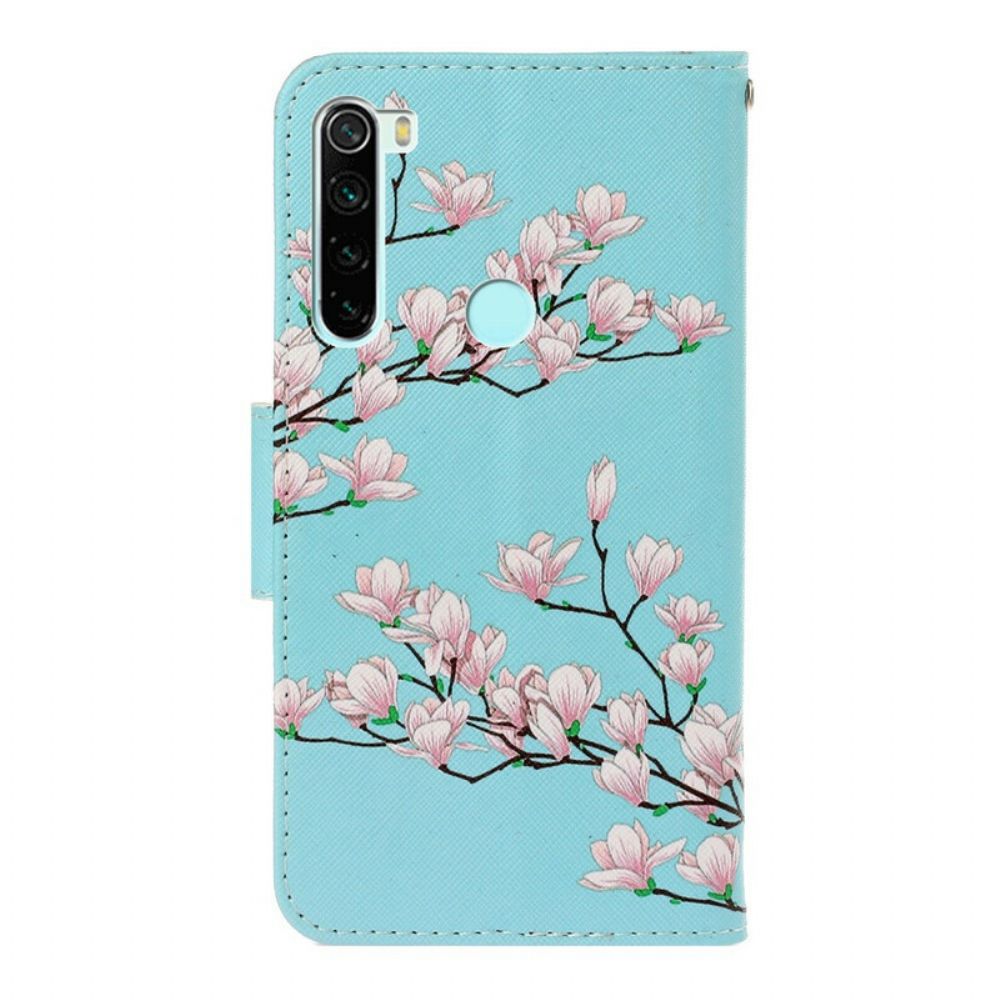 Folio-hoesje voor Xiaomi Redmi Note 8T Met Ketting Bandboom