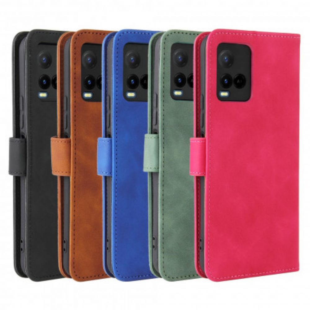 Flip Case voor Vivo Y33s / Y21 / Y21s Skin-touch
