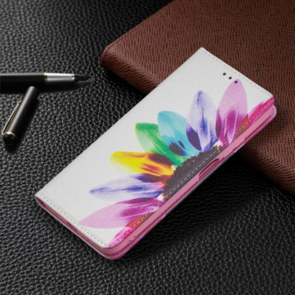 Bescherming Hoesje voor Poco M3 Folio-hoesje Aquarel Bloem