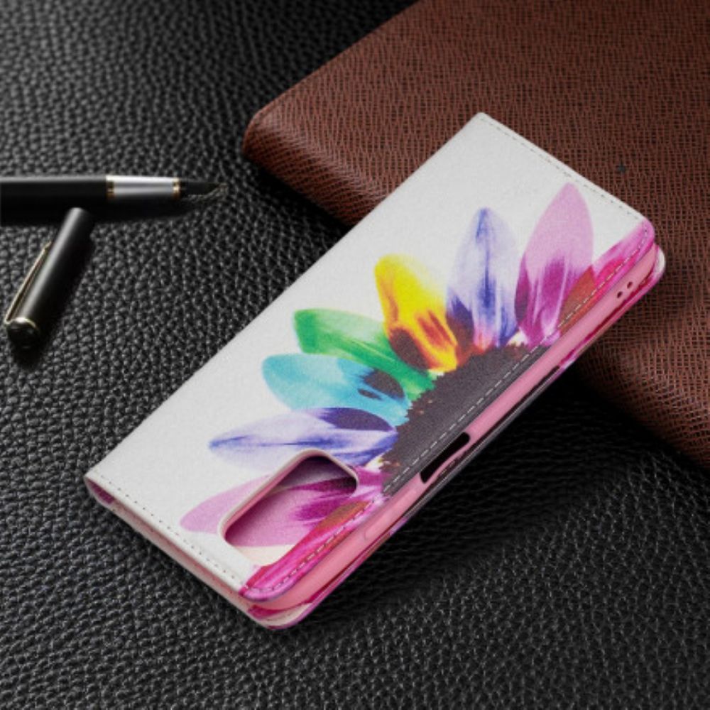 Bescherming Hoesje voor Poco M3 Folio-hoesje Aquarel Bloem