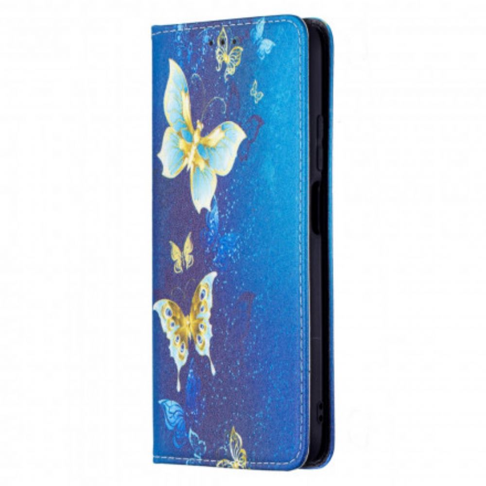 Bescherming Hoesje voor Poco M3 Folio-hoesje Kleurrijke Vlinders