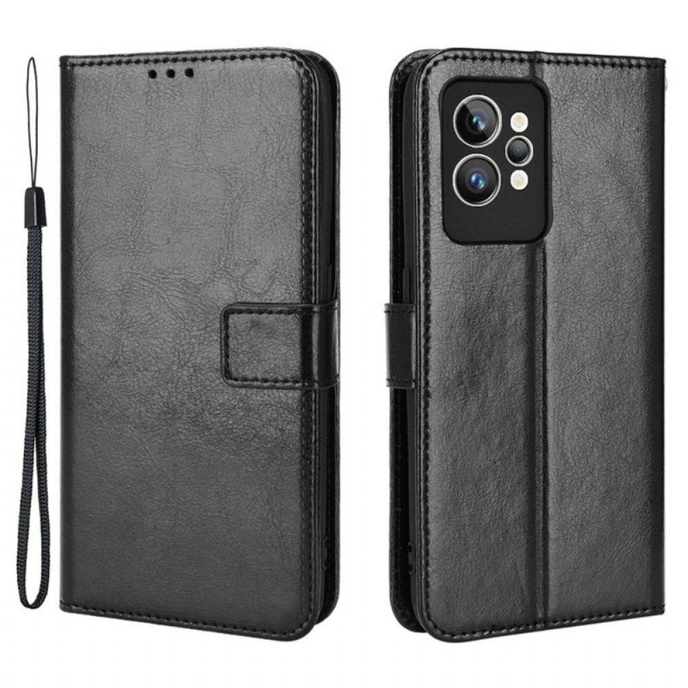 Folio-hoesje voor Realme GT2 Pro Flitsachtig Kunstleer