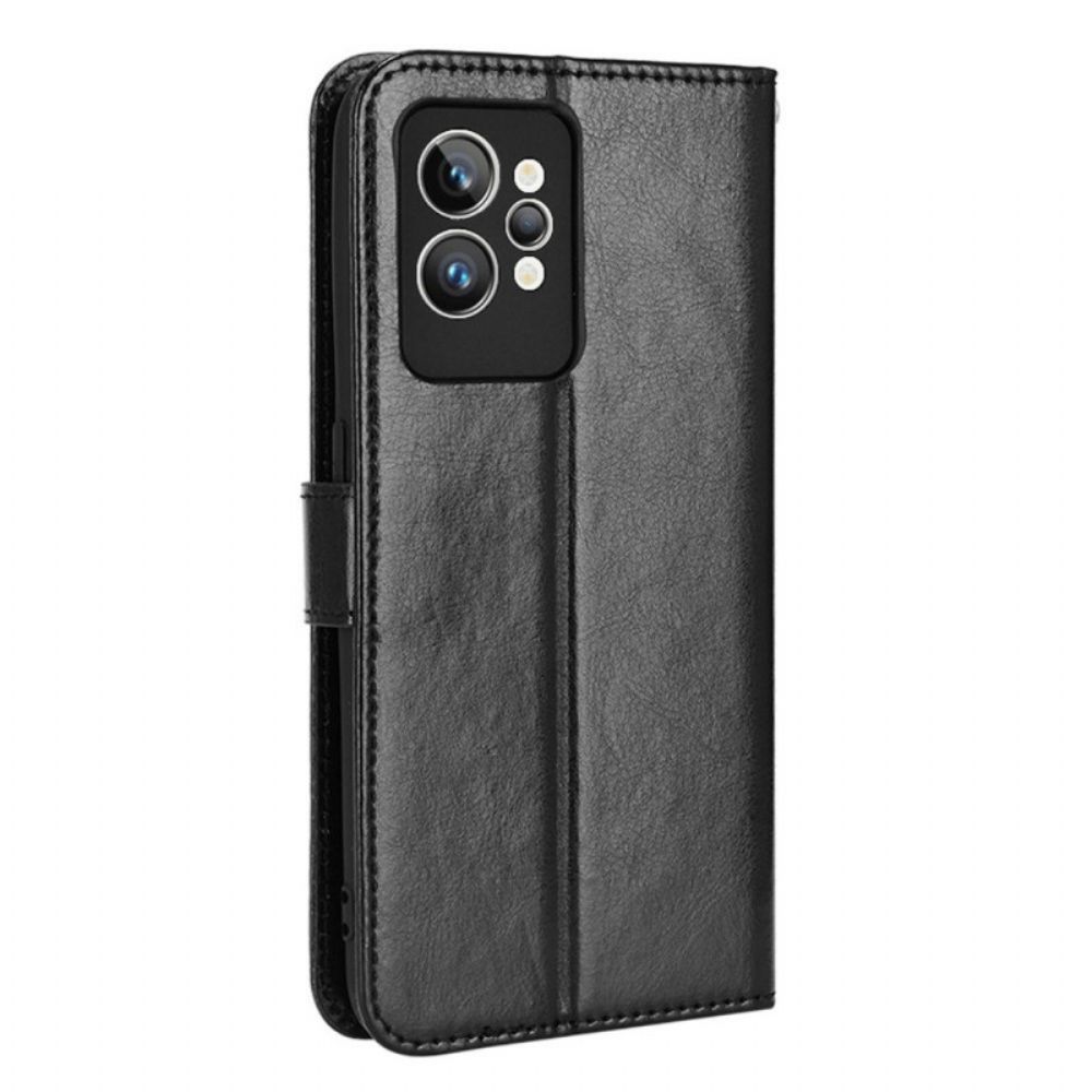 Folio-hoesje voor Realme GT2 Pro Flitsachtig Kunstleer