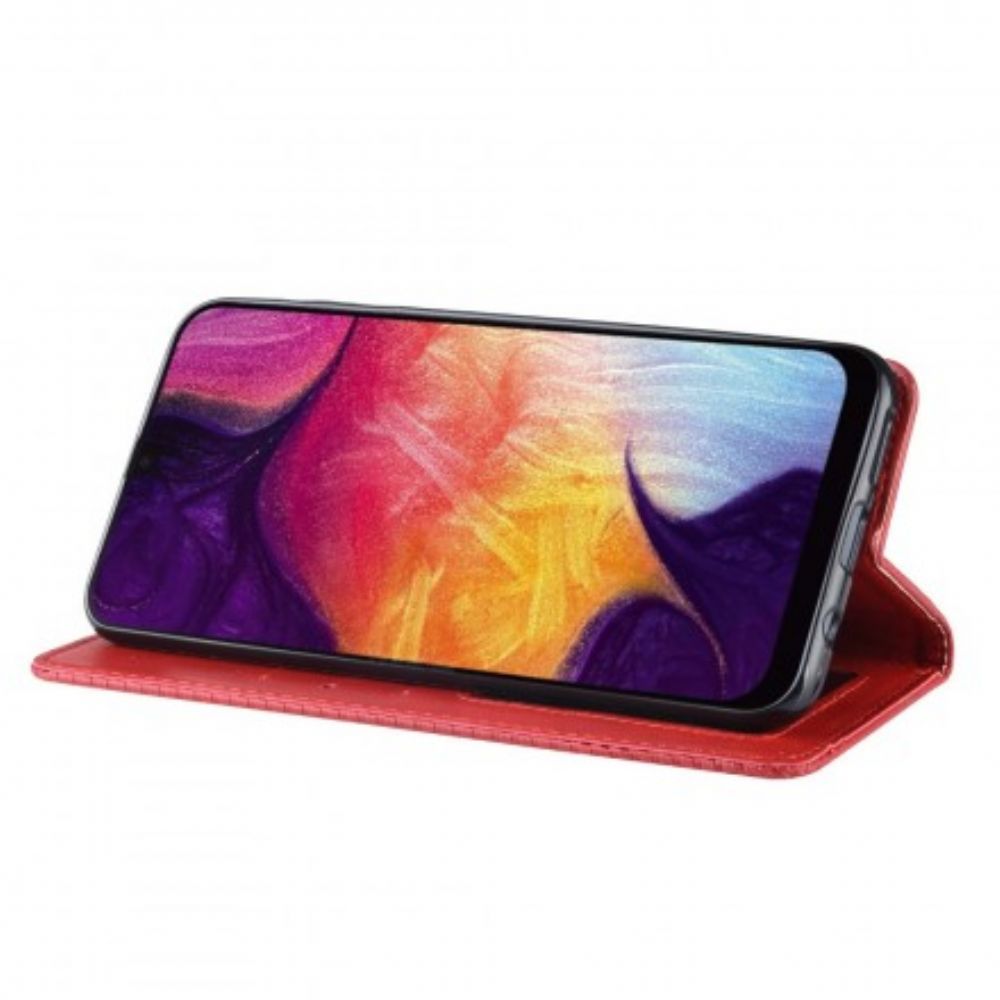 Bescherming Hoesje voor Samsung Galaxy A50 Folio-hoesje Vintage Gestileerd Leereffect