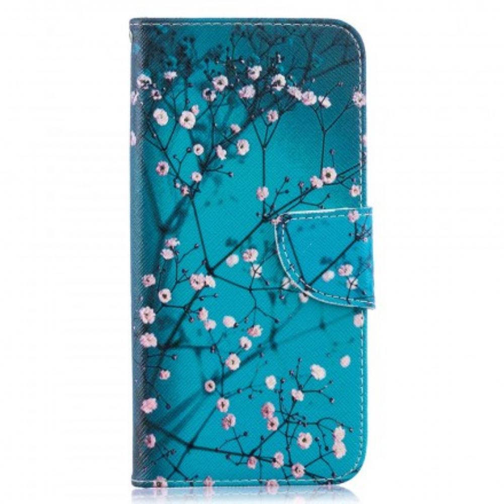 Leren Hoesje voor Samsung Galaxy A50 Bloeiende Boom