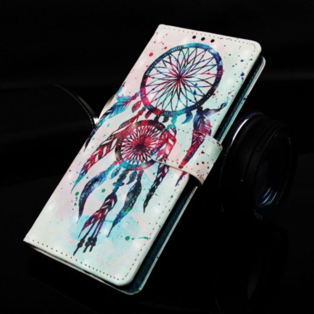 Leren Hoesje voor Samsung Galaxy A50 Rode Dromenvanger