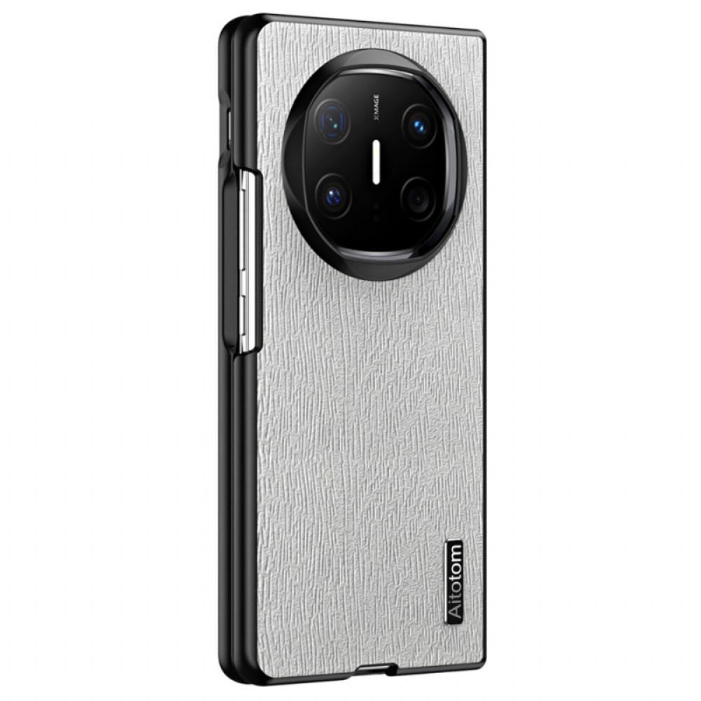 Case Hoesje Huawei Mate X6 Telefoonhoesje Houtstructuur