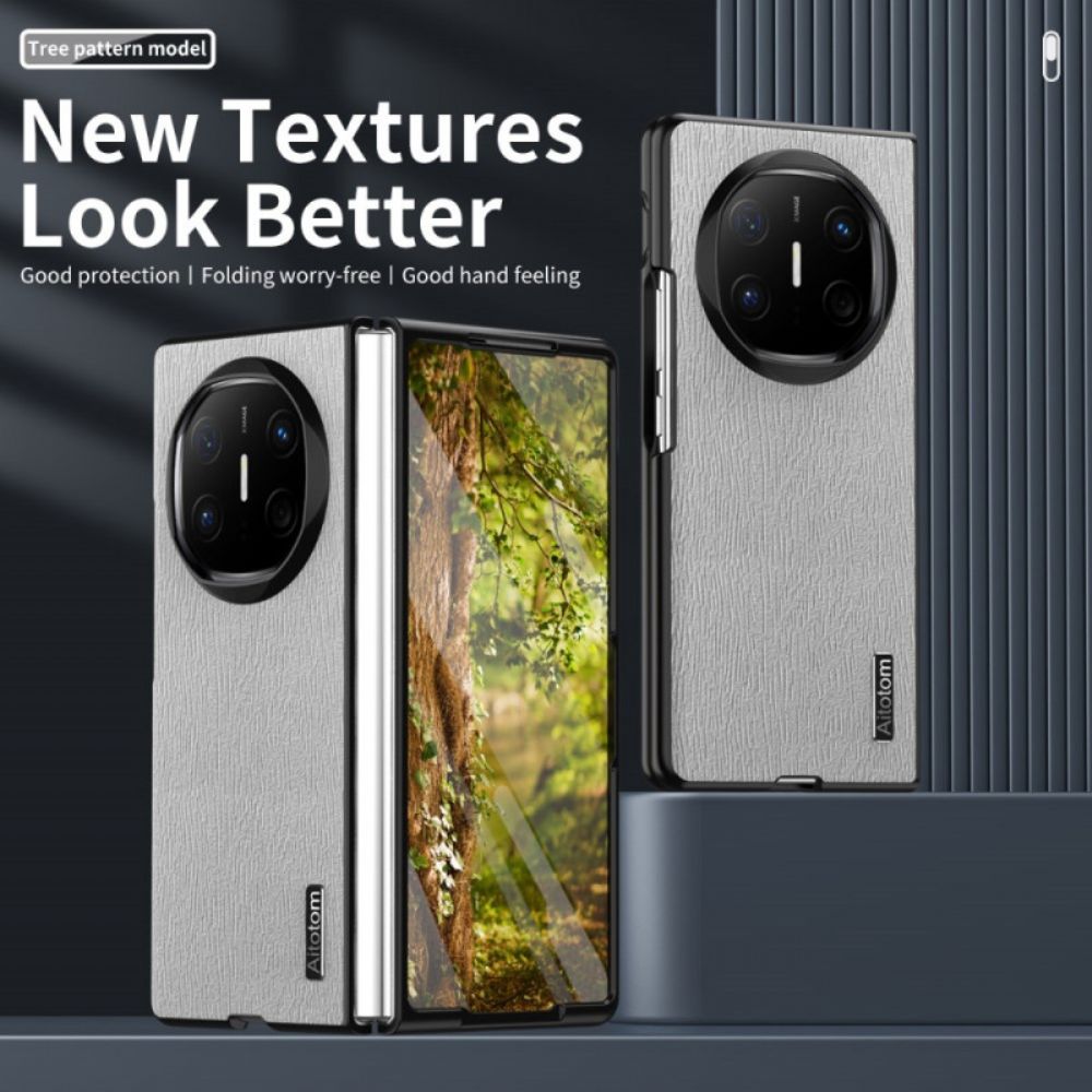 Case Hoesje Huawei Mate X6 Telefoonhoesje Houtstructuur