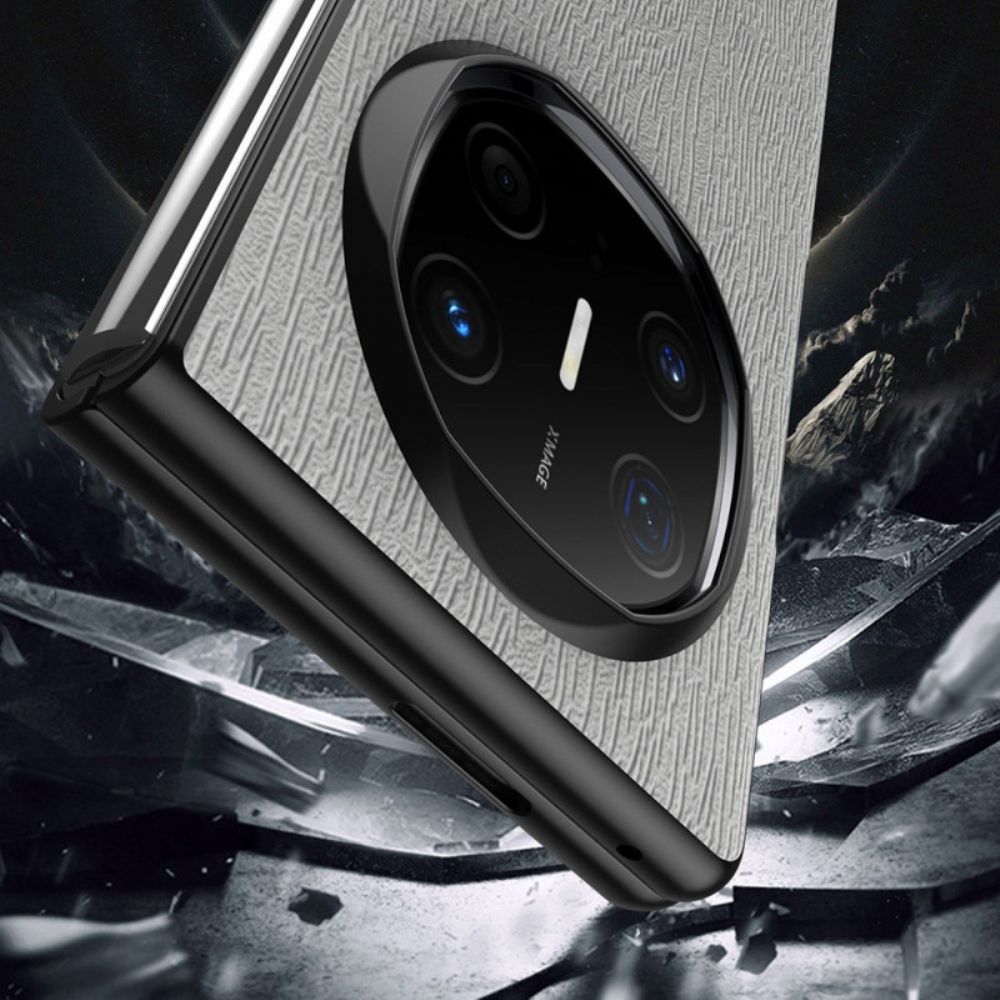 Case Hoesje Huawei Mate X6 Telefoonhoesje Houtstructuur