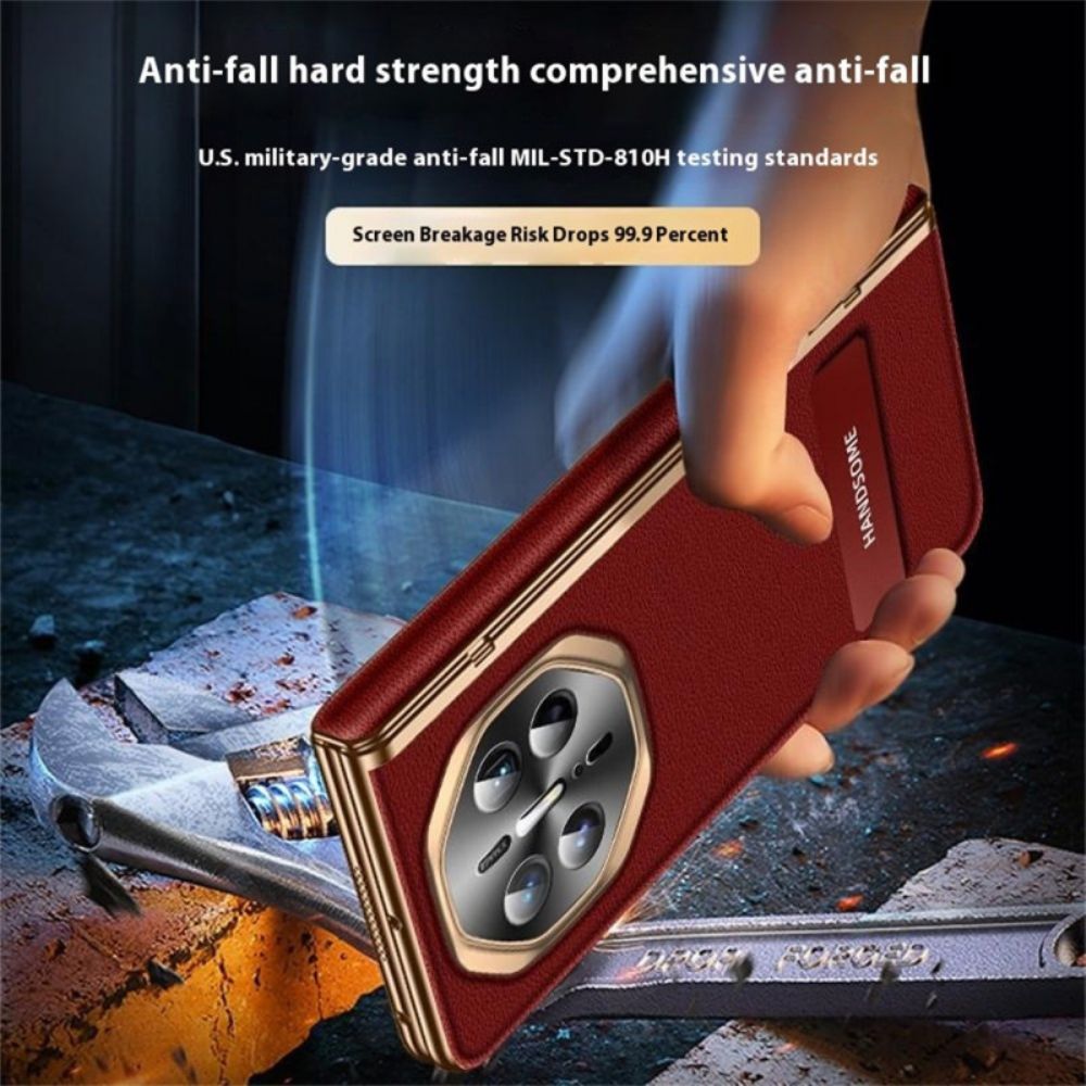 Hoesje Huawei Mate X6 Gestructureerd Kunstleer Met Schermbeschermer