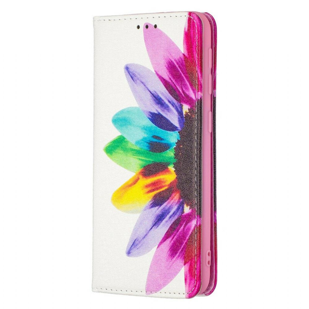 Bescherming Hoesje voor Samsung Galaxy A20e Folio-hoesje Aquarel Bloem