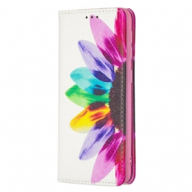 Bescherming Hoesje voor Samsung Galaxy A20e Folio-hoesje Aquarel Bloem