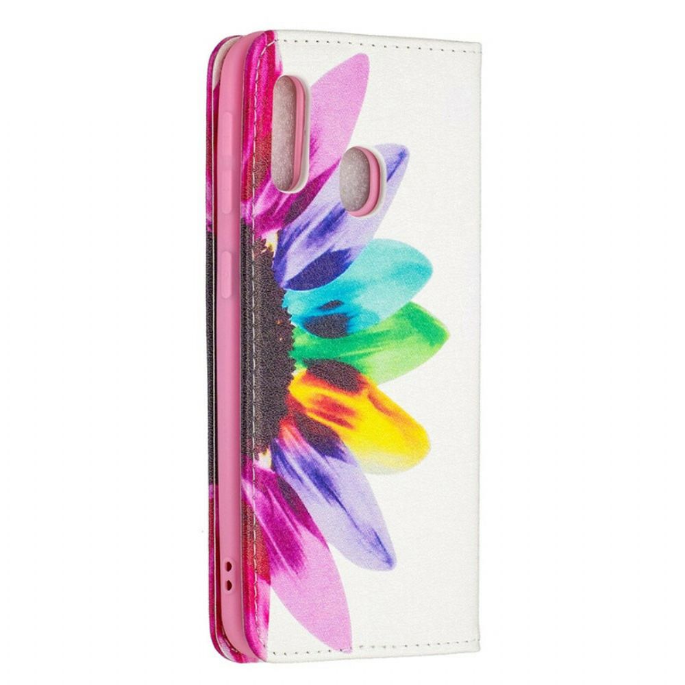 Bescherming Hoesje voor Samsung Galaxy A20e Folio-hoesje Aquarel Bloem