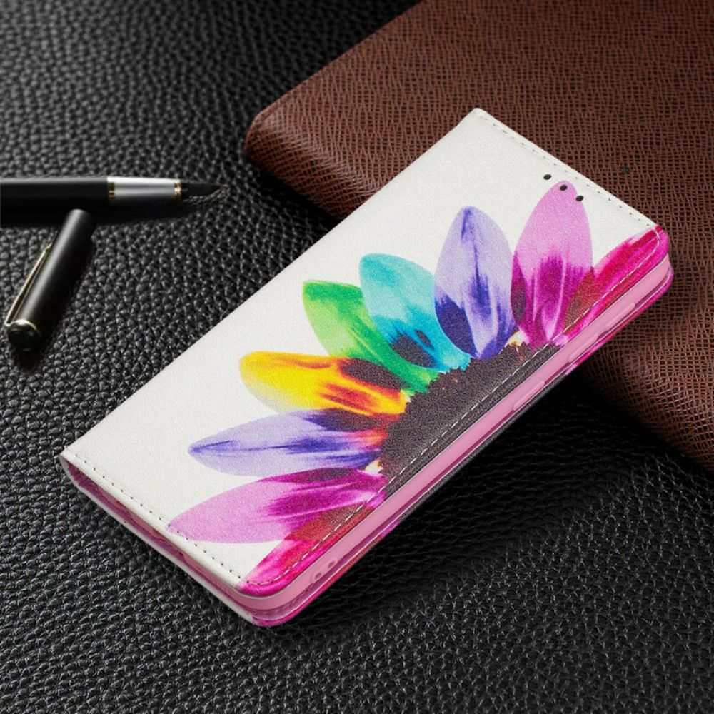 Bescherming Hoesje voor Samsung Galaxy A20e Folio-hoesje Aquarel Bloem