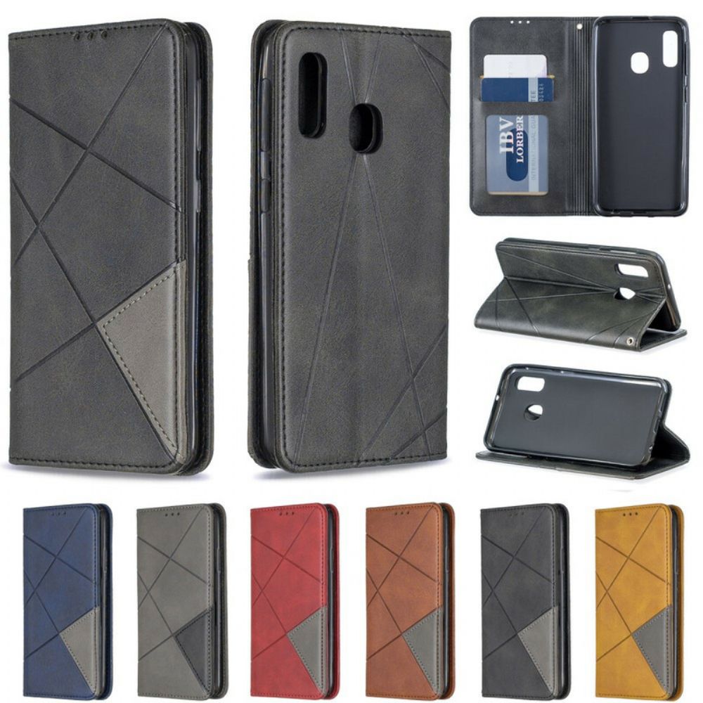 Bescherming Hoesje voor Samsung Galaxy A20e Folio-hoesje Artiestenstijl