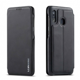 Bescherming Hoesje voor Samsung Galaxy A20e Folio-hoesje Lc.imeeke Leereffect