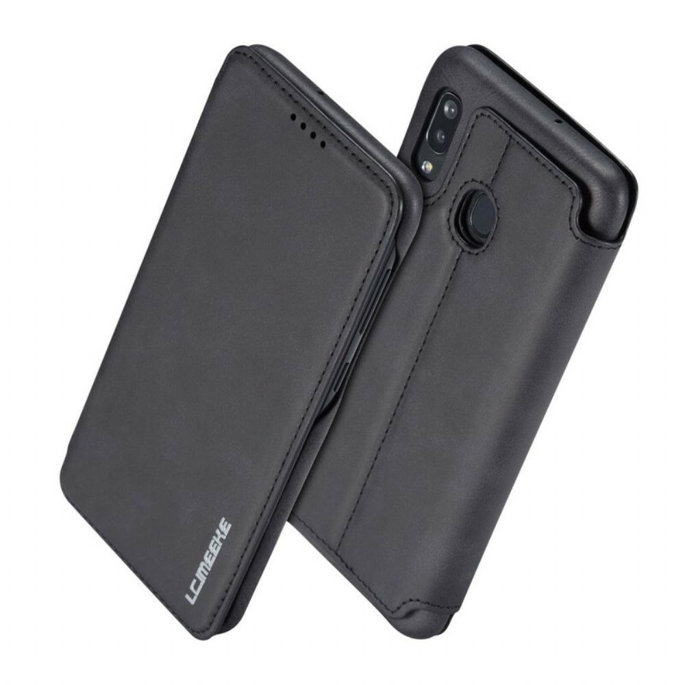 Bescherming Hoesje voor Samsung Galaxy A20e Folio-hoesje Lc.imeeke Leereffect